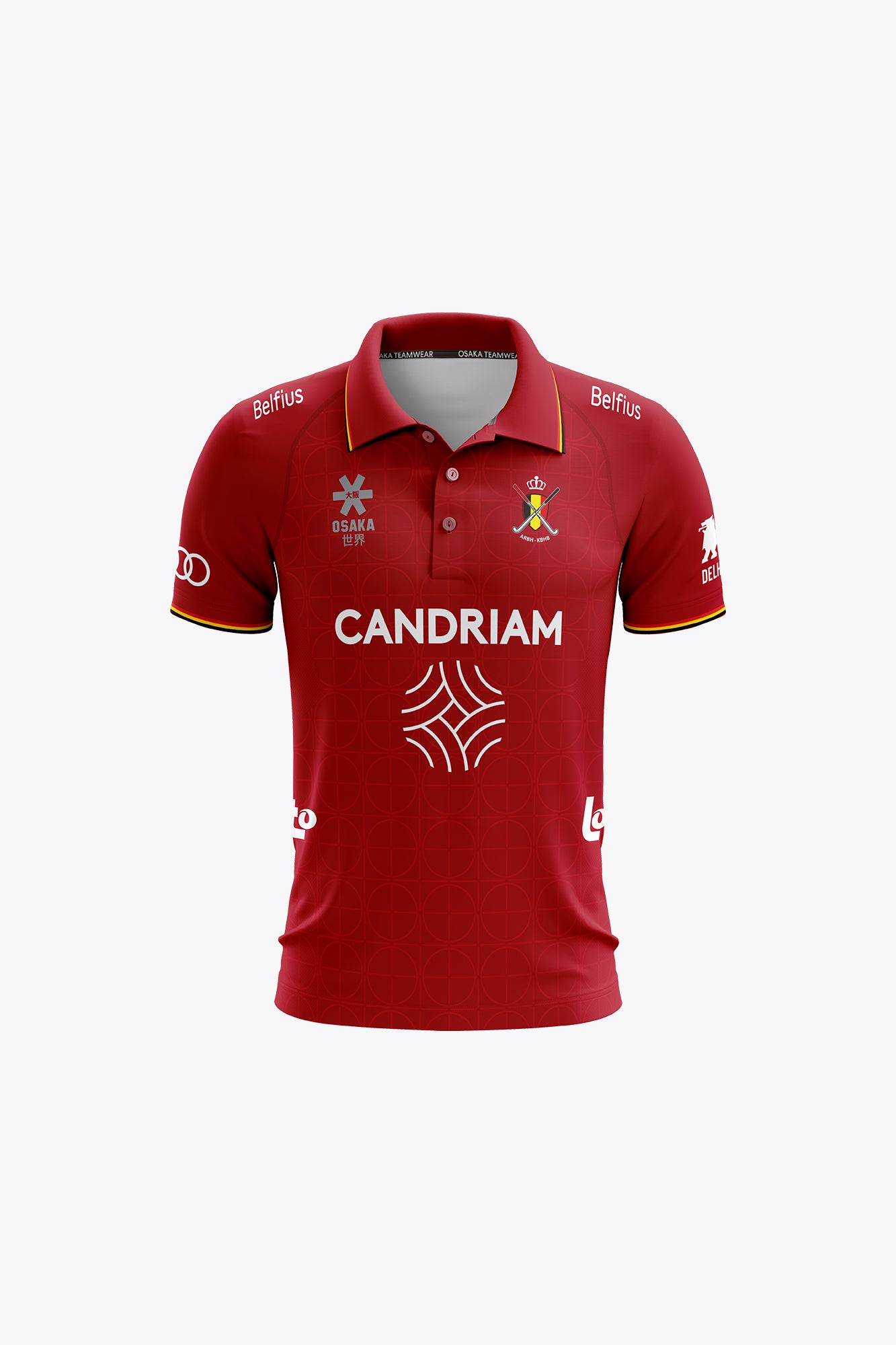 osaka-official-belgium-kids-polo-jersey-kbhb-red image 1