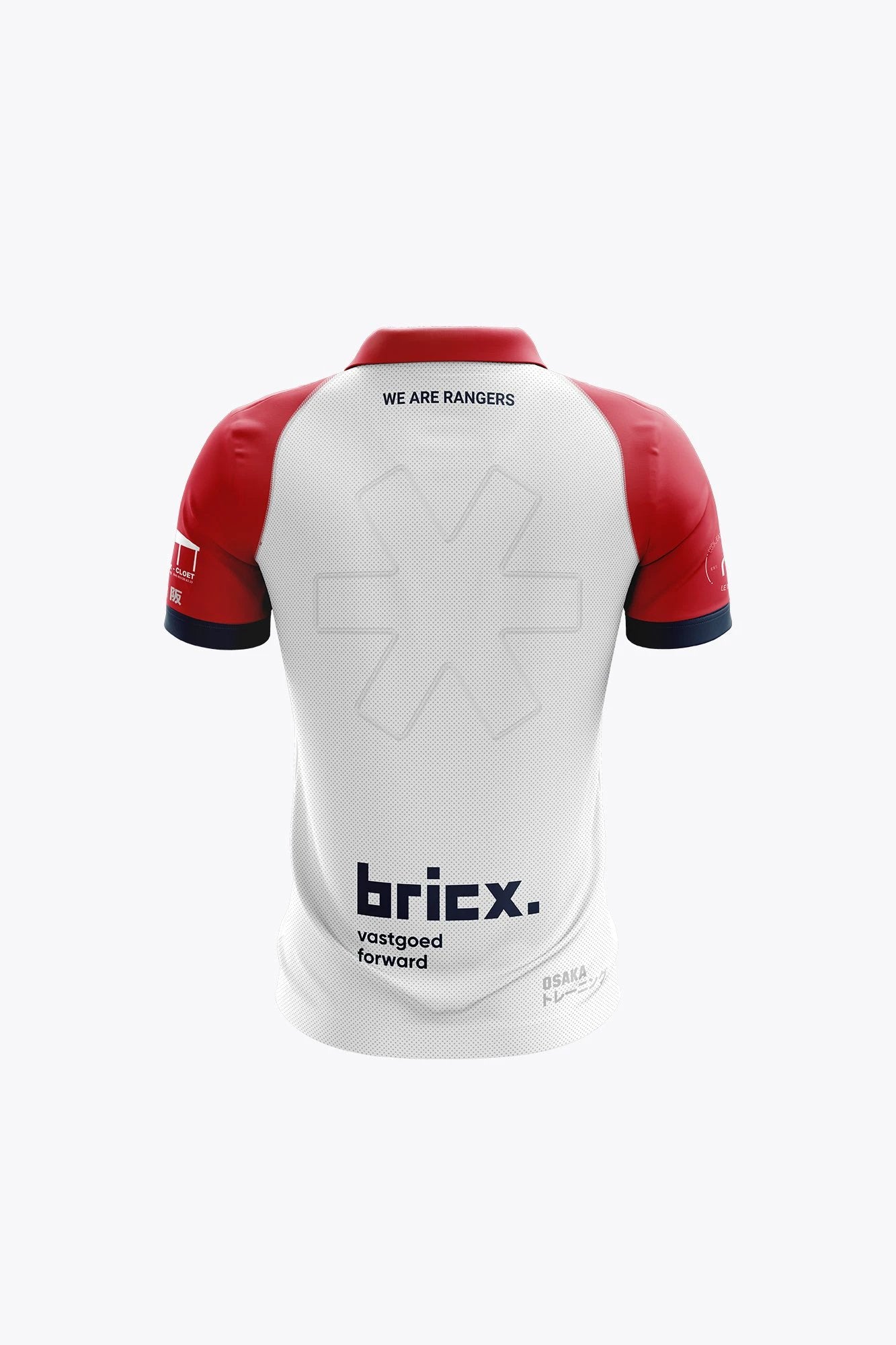 osaka-roeselare-rangers-polo-jersey-bambino-rosso-bianco image 2