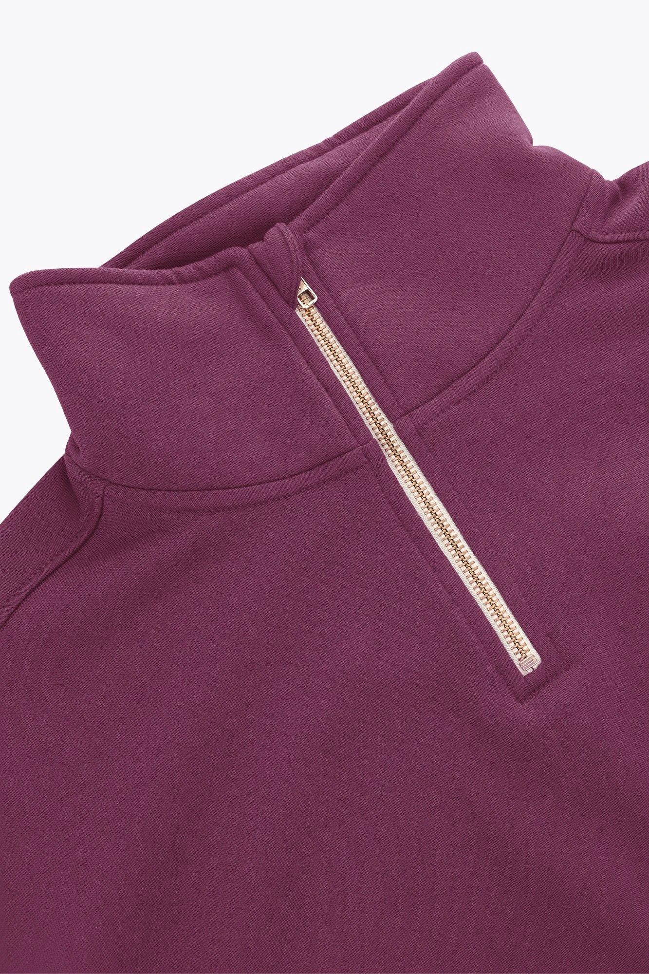 osaka-cropped-half-zip-felpa-donna-cherry-lacquer image 5