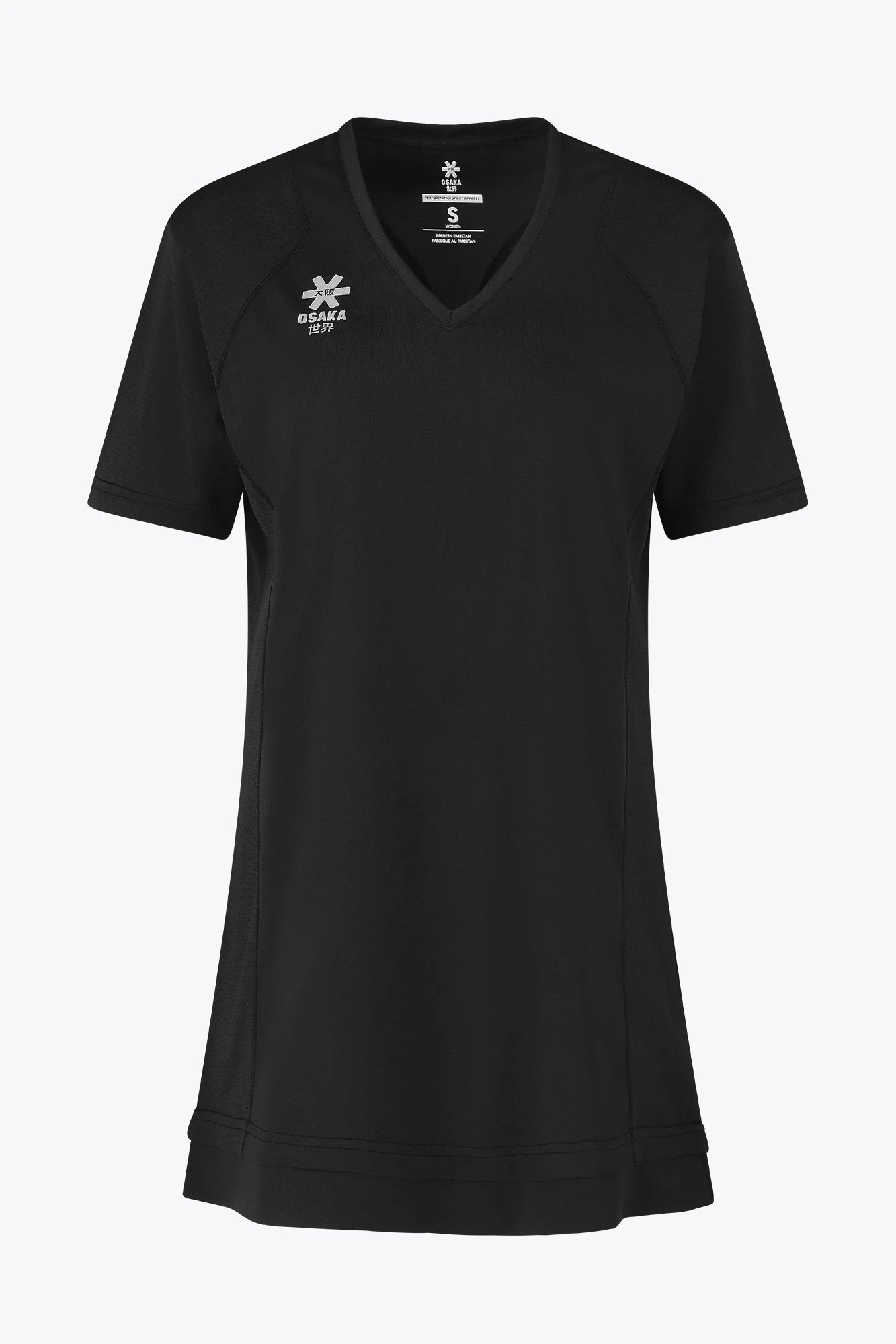 osaka-tech-abito-scollo-v-donna-nero image 1