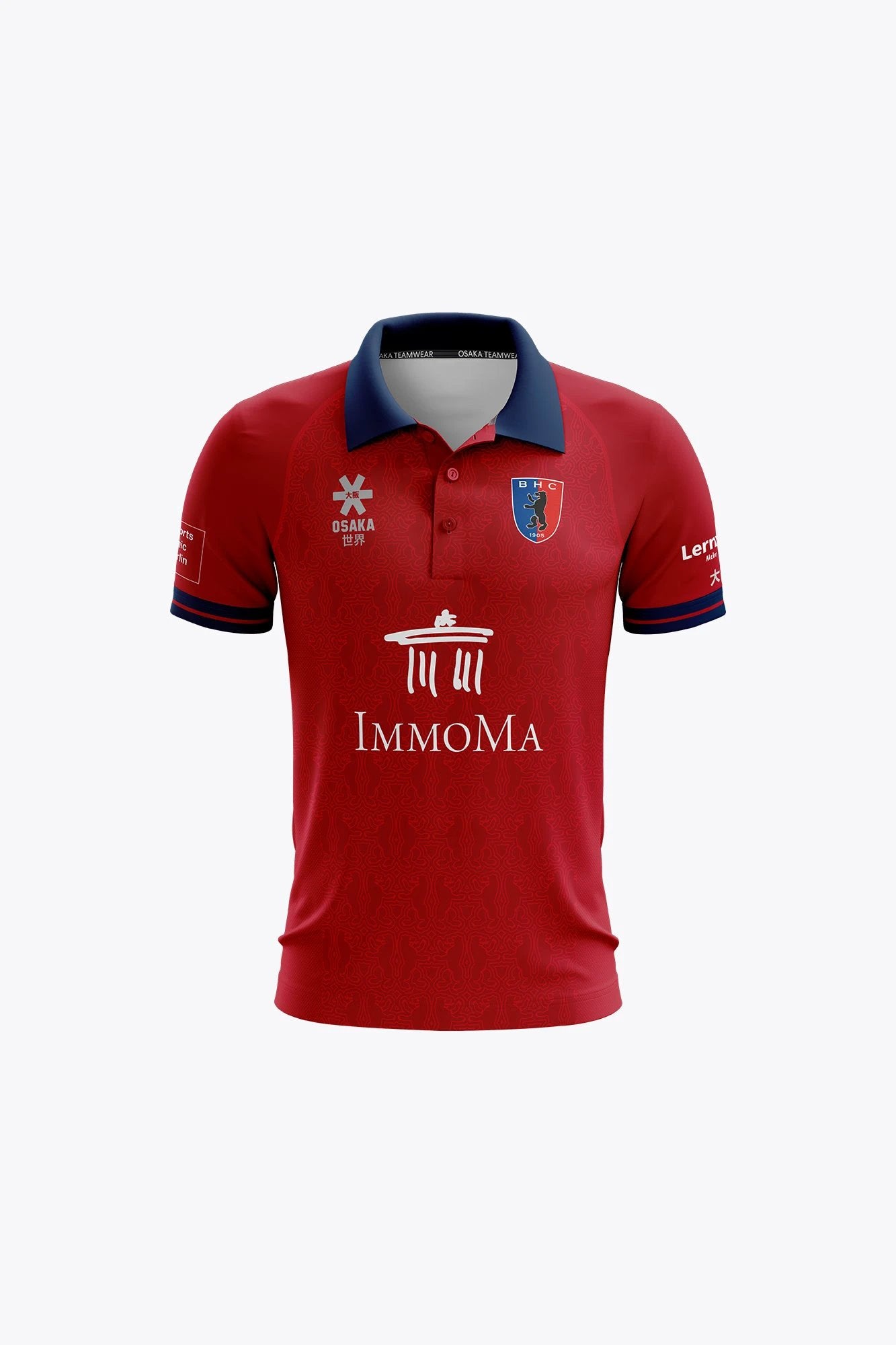 osaka-berlin-kids-boys-polo-jersey-red-polo-bambino image 1
