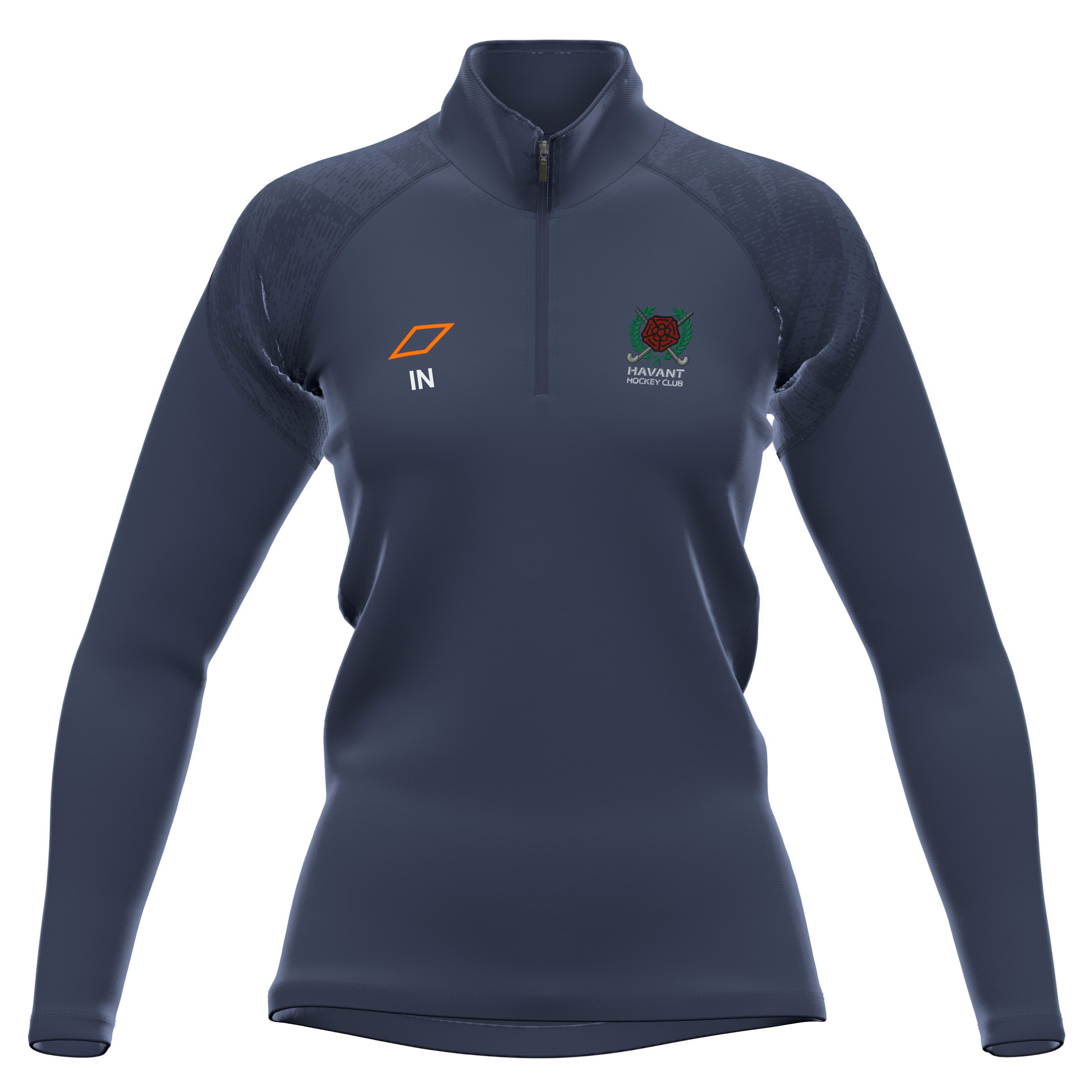 grays-gts-pile-1-4-zip-donna-blu-navy-havant-hc image 1