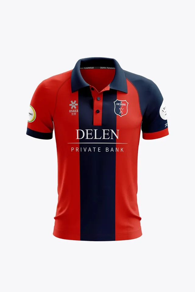osaka-khc-brugge-polo-uomo-rosso-navy image 1