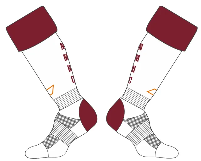 grays-newcastle-medics-hc-g650-calze-senior-bianco-bordeaux image 1