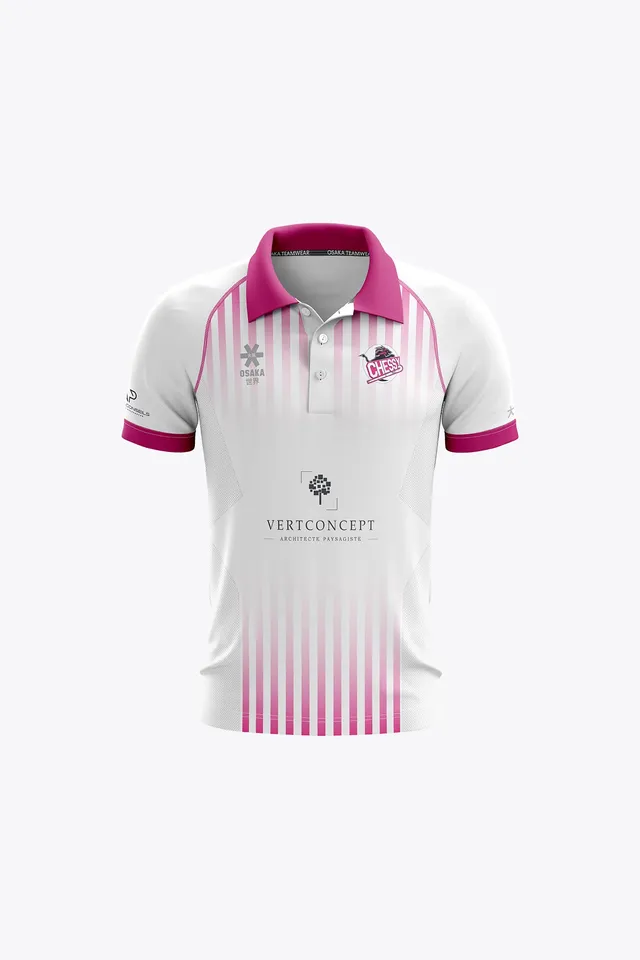 osaka-hc-chessy-kids-polo-jersey-polo-hockey-bambino-white image 1