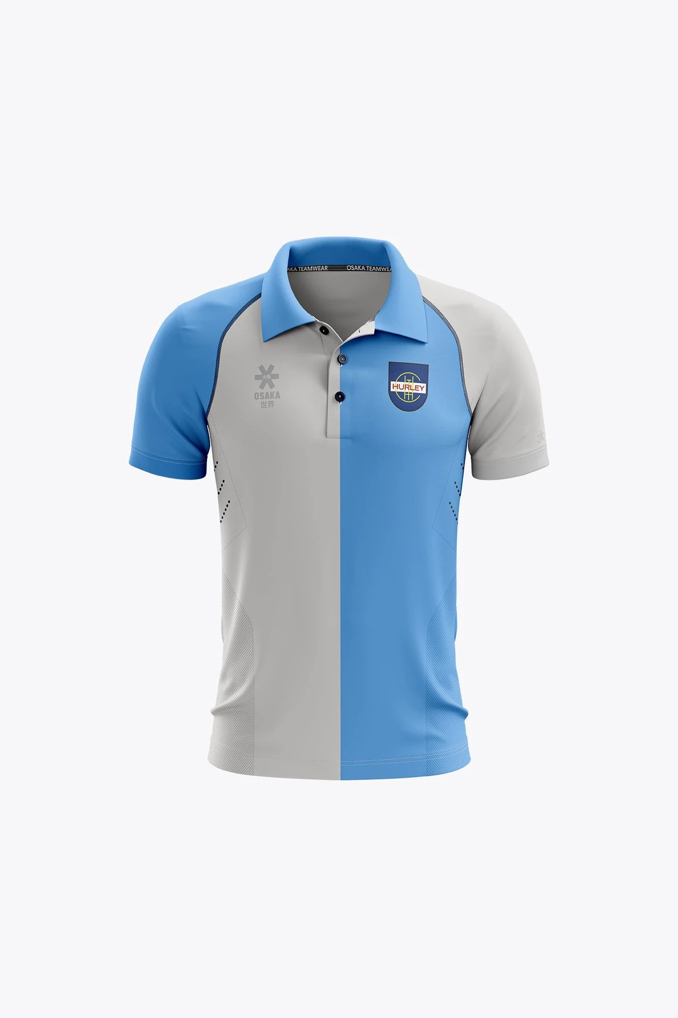 osaka-hurley-deshi-polo-jersey-kids-sky-blue-grey image 1
