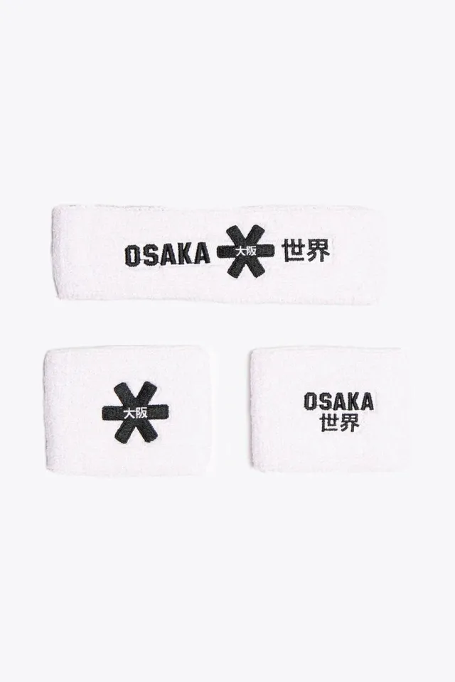 osaka-sweatband-set-polsini-sportivi-white image 1