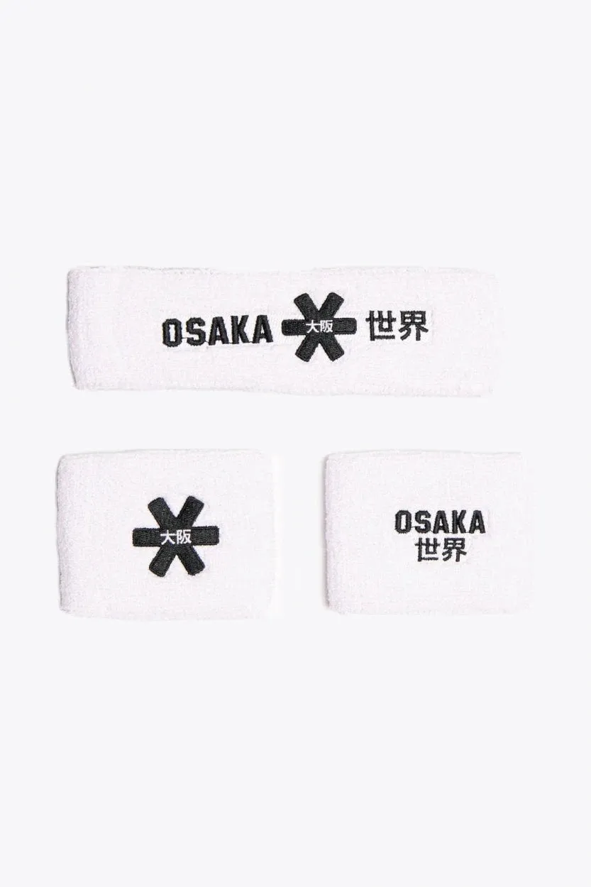 osaka-sweatband-set-polsini-sportivi-white image 1
