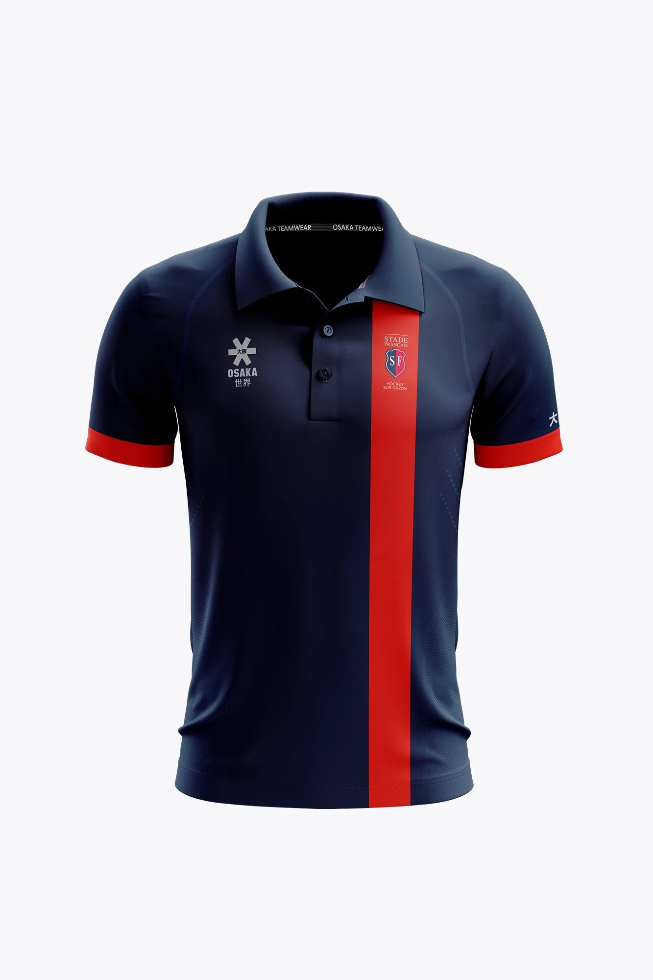 osaka-stade-fran-ais-men-polo-jersey-navy image 1