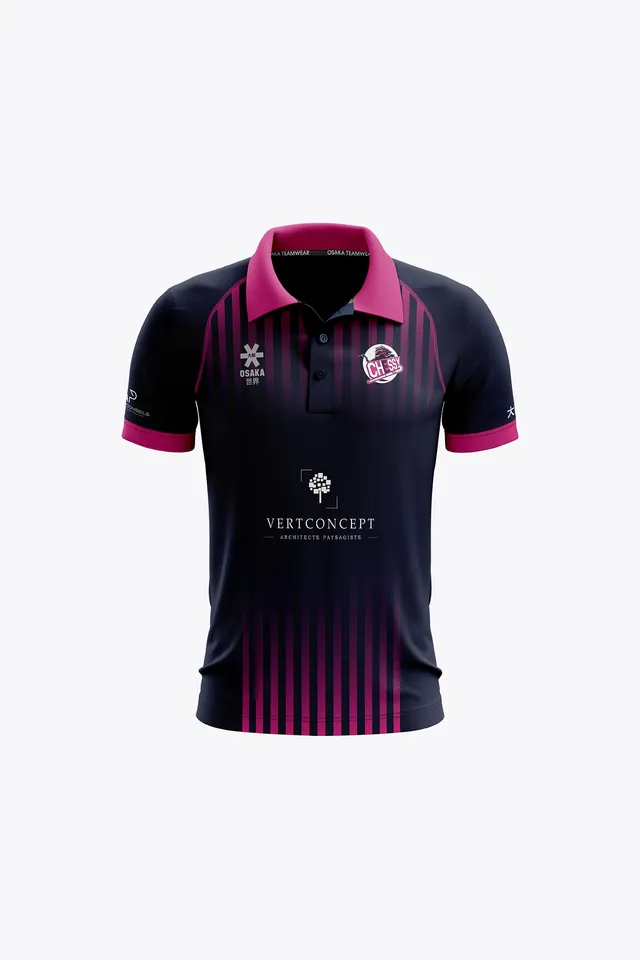 osaka-hc-chessy-kids-polo-jersey-navy image 1