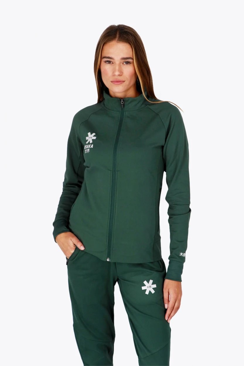 osaka-women-track-top-giacca-tutina-donna-verde-scuro image 2