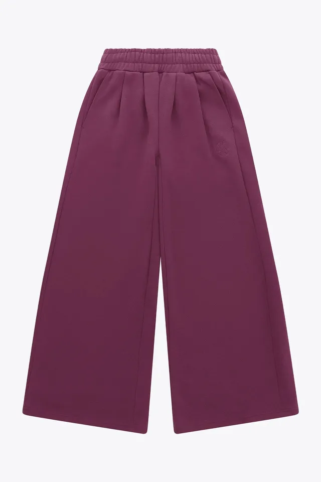 osaka-women-sweatpants-wide-leg-pantaloni-cherry-lacquer image 1