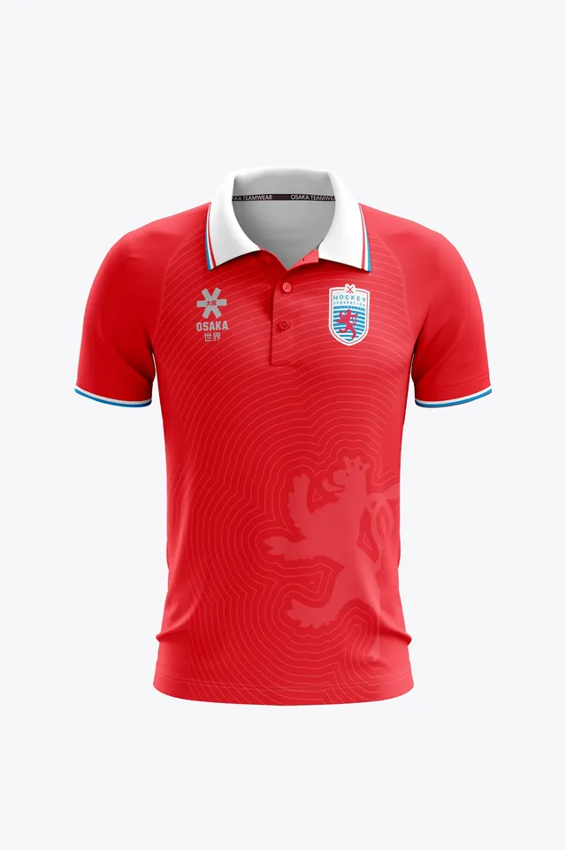 osaka-hockey-federation-luxembourg-polo-uomo-rosso image 1