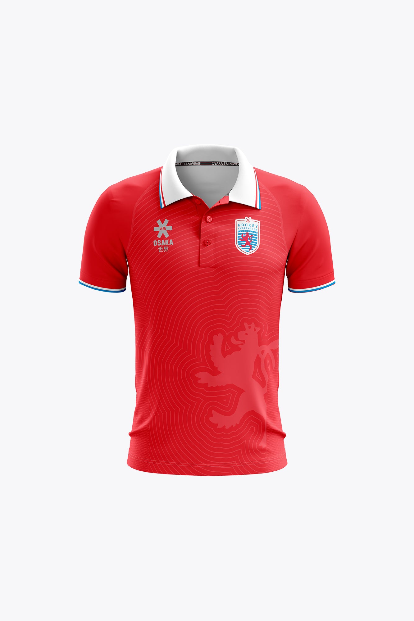 osaka-hockey-federation-luxembourg-polo-jersey-kids-polo-hockey-rosso image 1