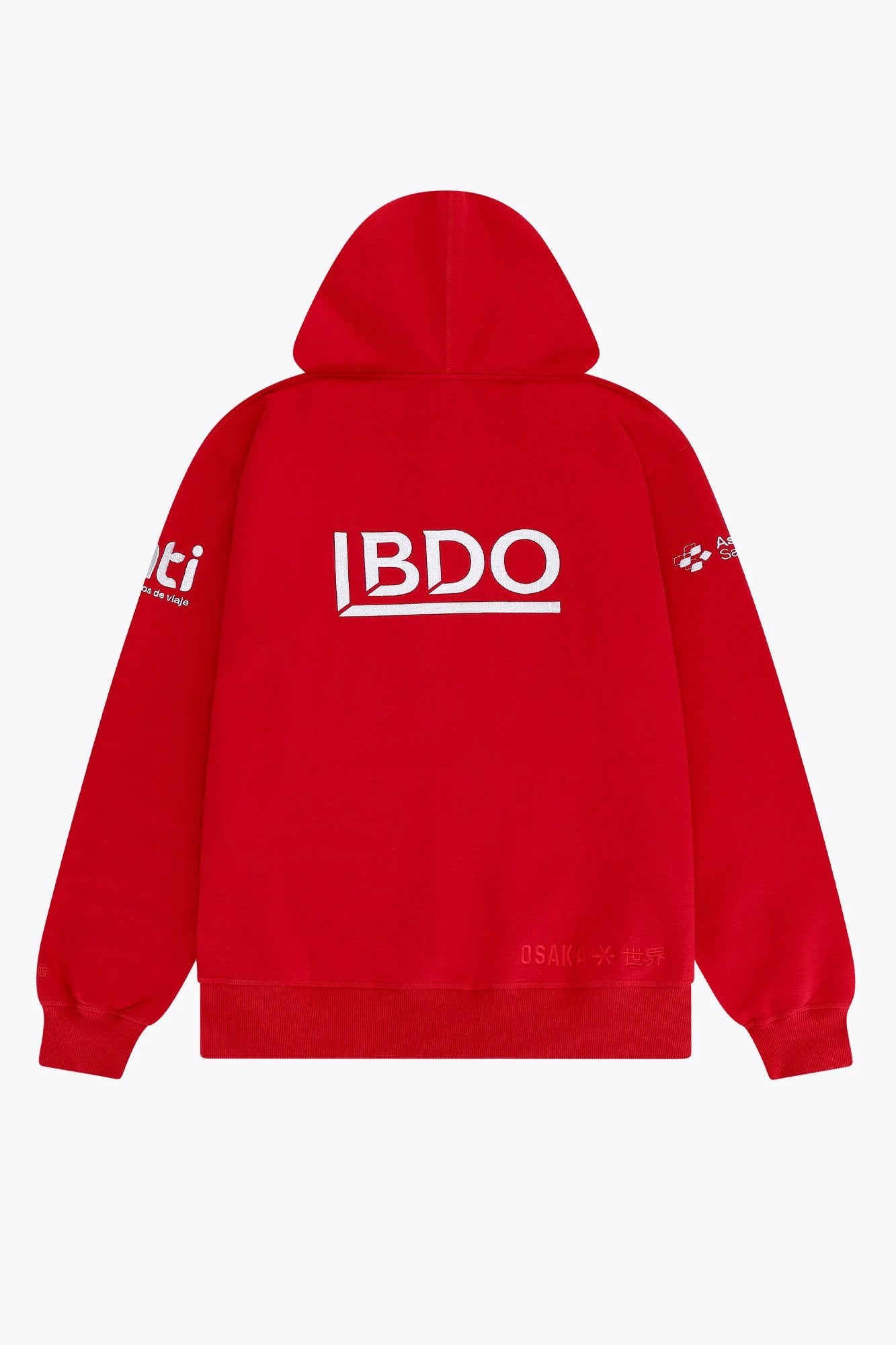 rc-polo-x-osaka-unisex-hoodie-basic-felpa-con-cappuccio-red image 2