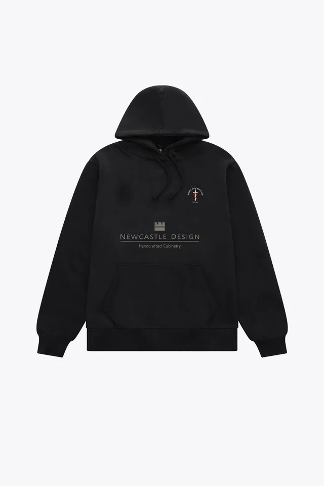 avoca-kids-hoodie-basic-felpa-cappuccio-bambino-nero image 1