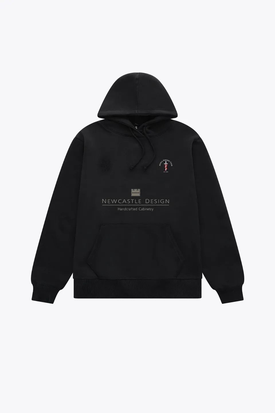 avoca-kids-hoodie-basic-felpa-cappuccio-bambino-nero image 1