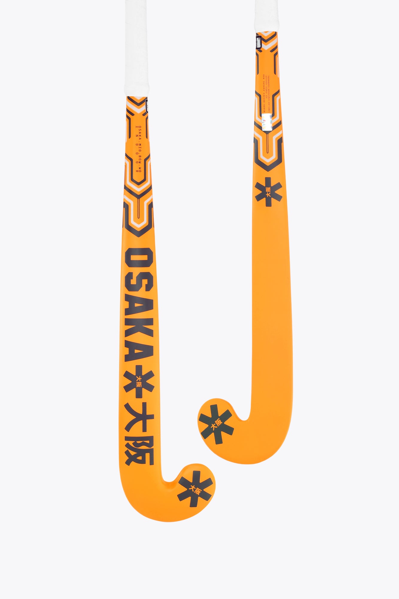 osaka-indoor-hockey-stick-mid-bow-wd-orange-tiger image 1