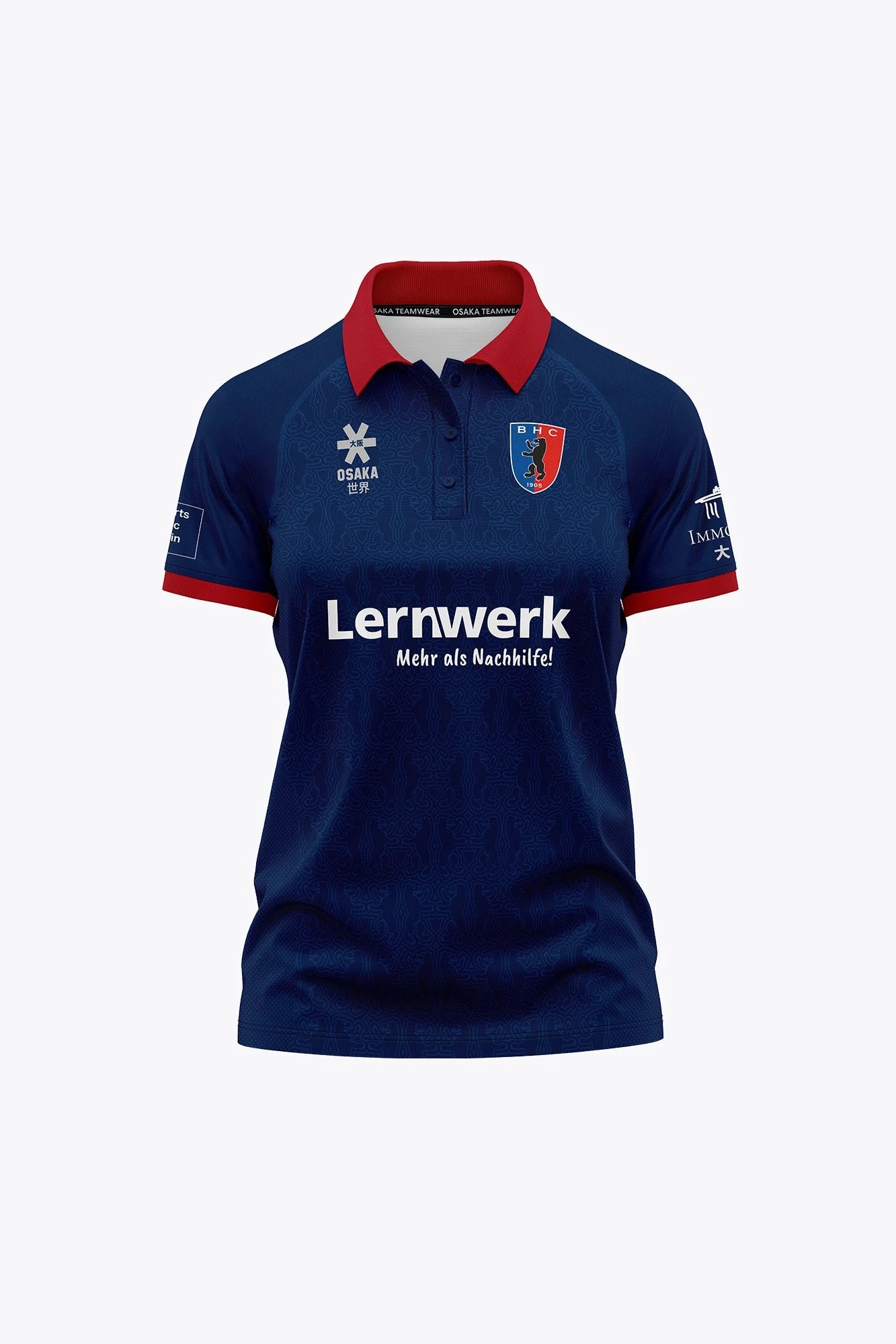osaka-berlin-kids-girls-polo-jersey-navy-polo-hockey-bambina image 1