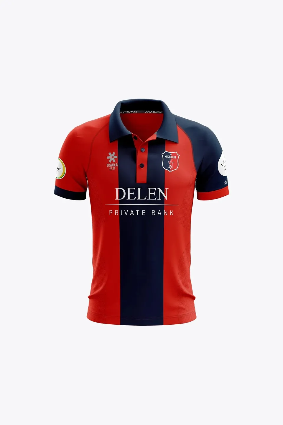 osaka-khc-brugge-kids-polo-jersey-red-navy image 1
