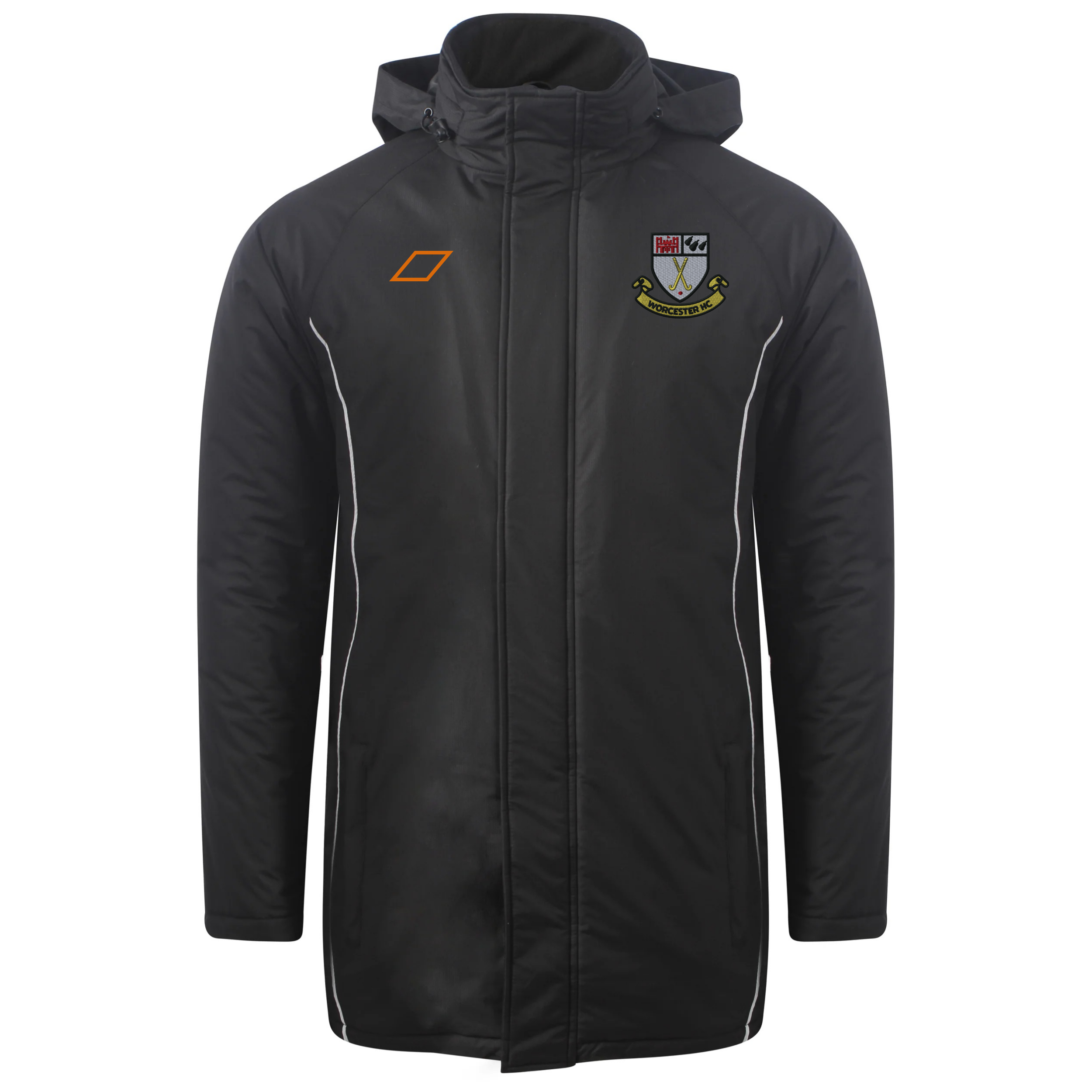 grays-worcester-hc-stadium-jacket-senior-nero-argento image 1