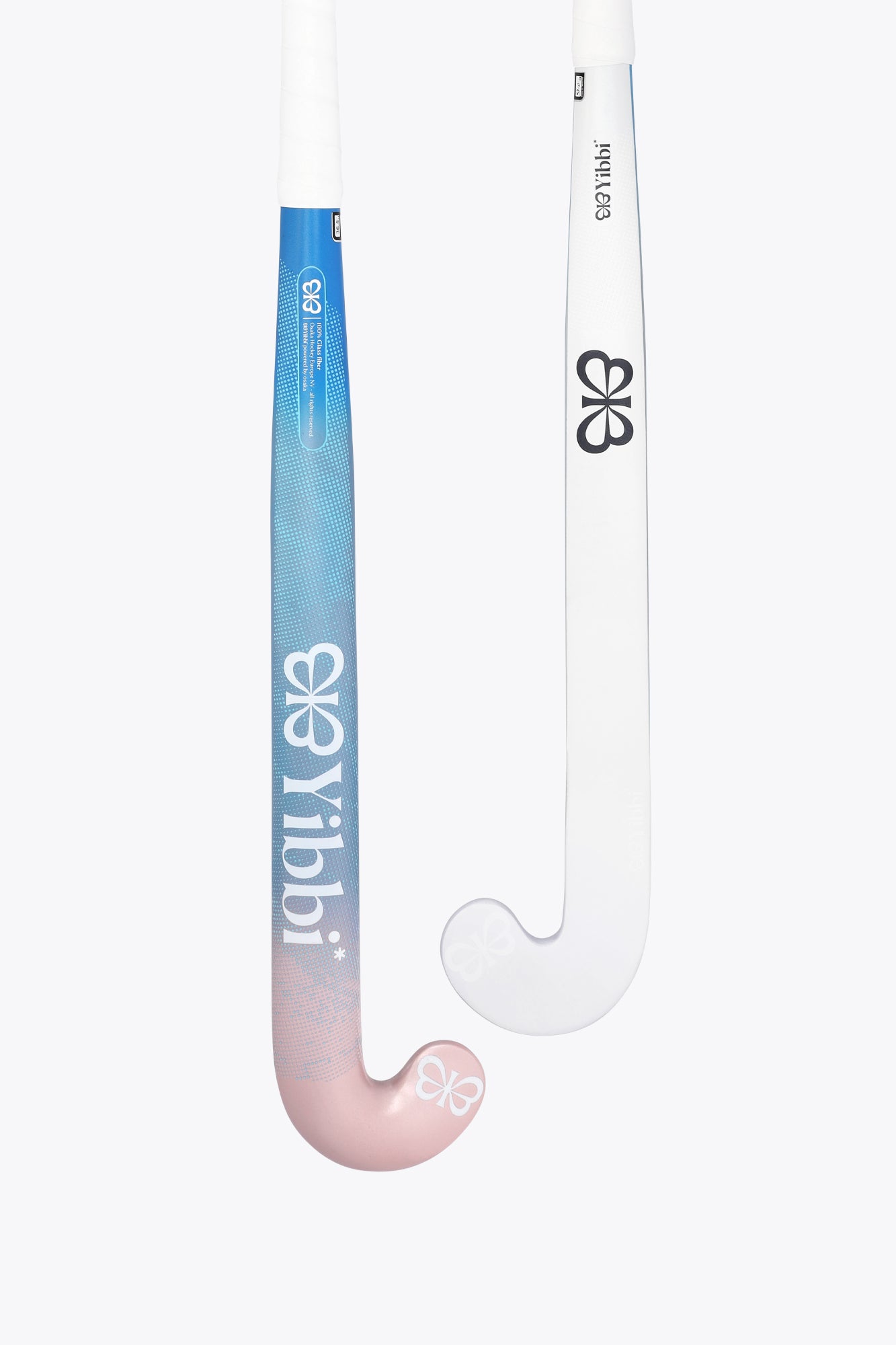 yibbi-field-hockey-stick-mid-bow-gf-blue-pastel-pink image 1