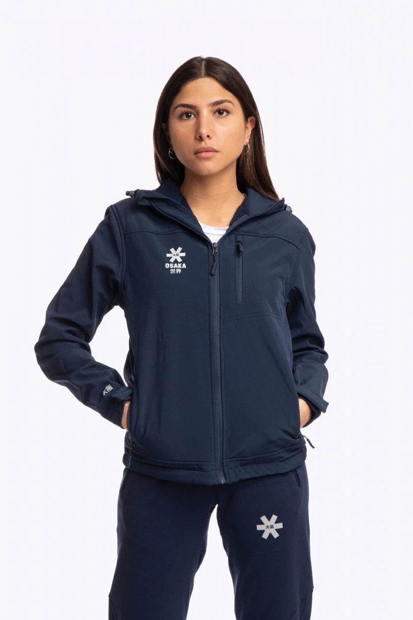 osaka-giacca-softshell-con-cappuccio-unisex-navy image 7