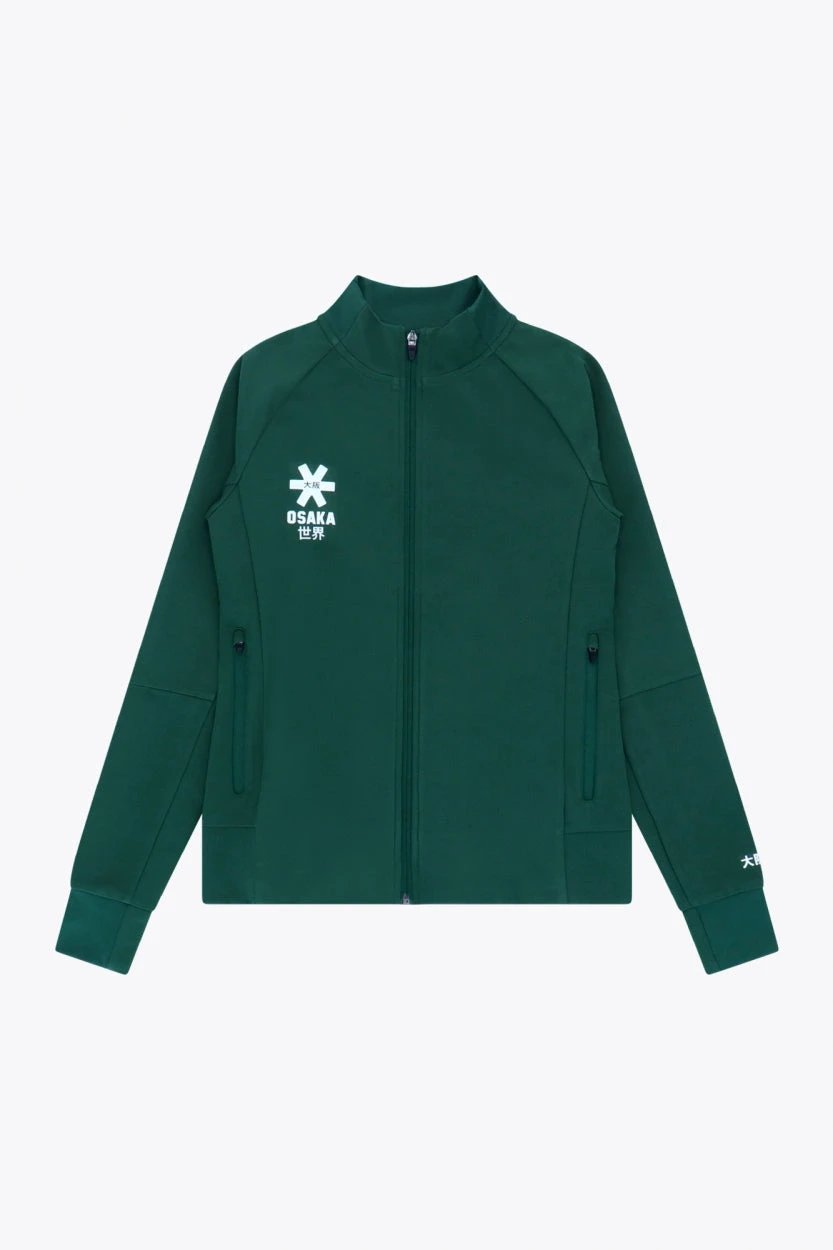 osaka-women-track-top-giacca-tutina-donna-verde-scuro image 1