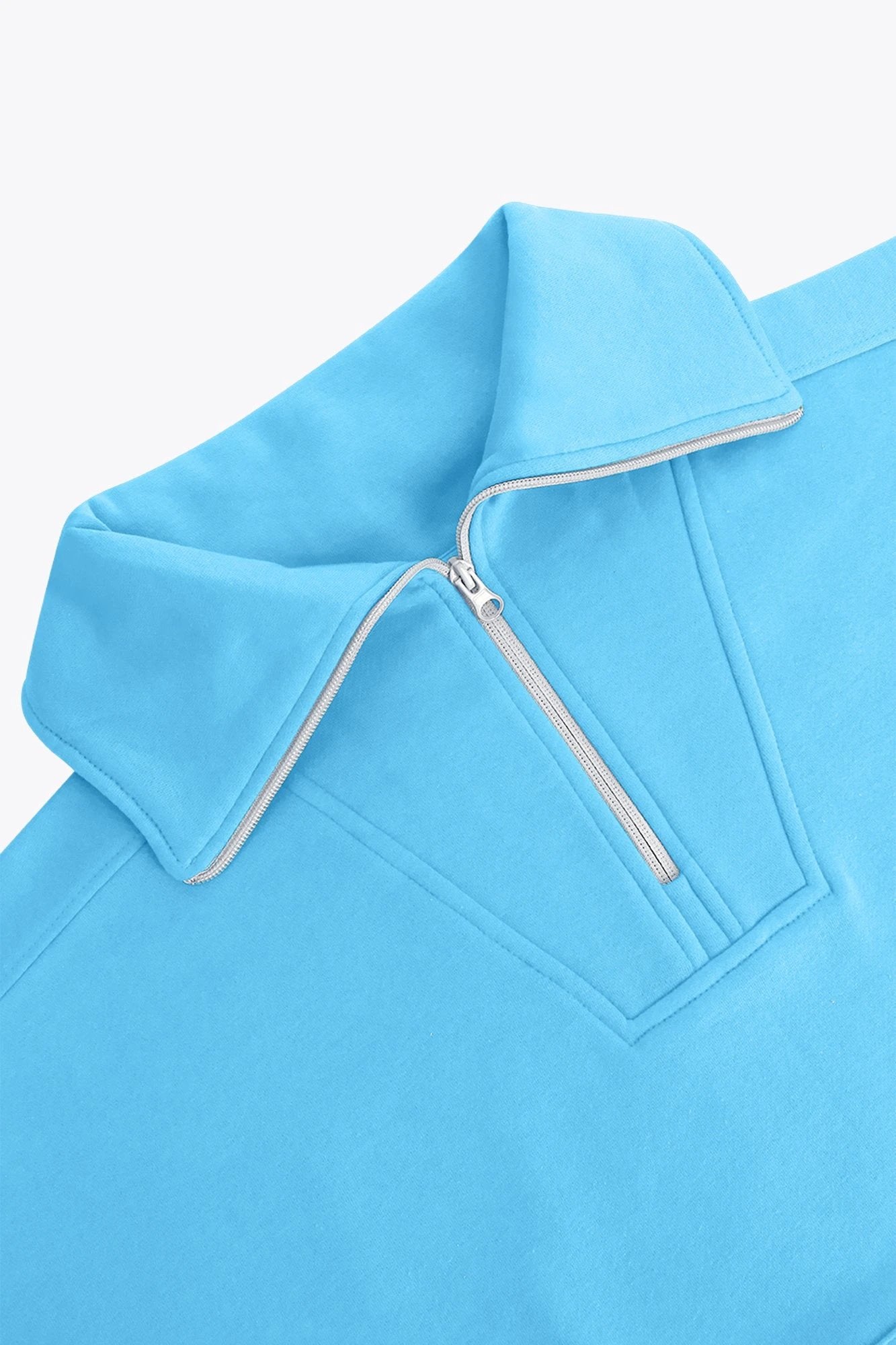 osaka-women-half-zip-sweater-felpa-donna-blue-topaz image 5