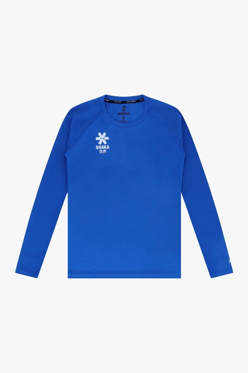 osaka-women-training-tee-manica-lunga-royal-blue image 1