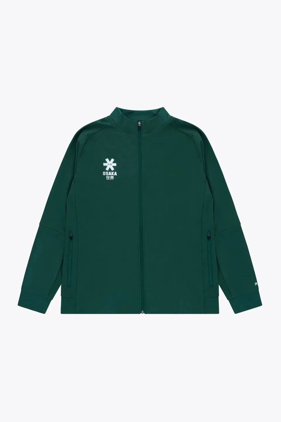 osaka-men-track-top-giacca-tuta-uomo-verde-scuro image 1