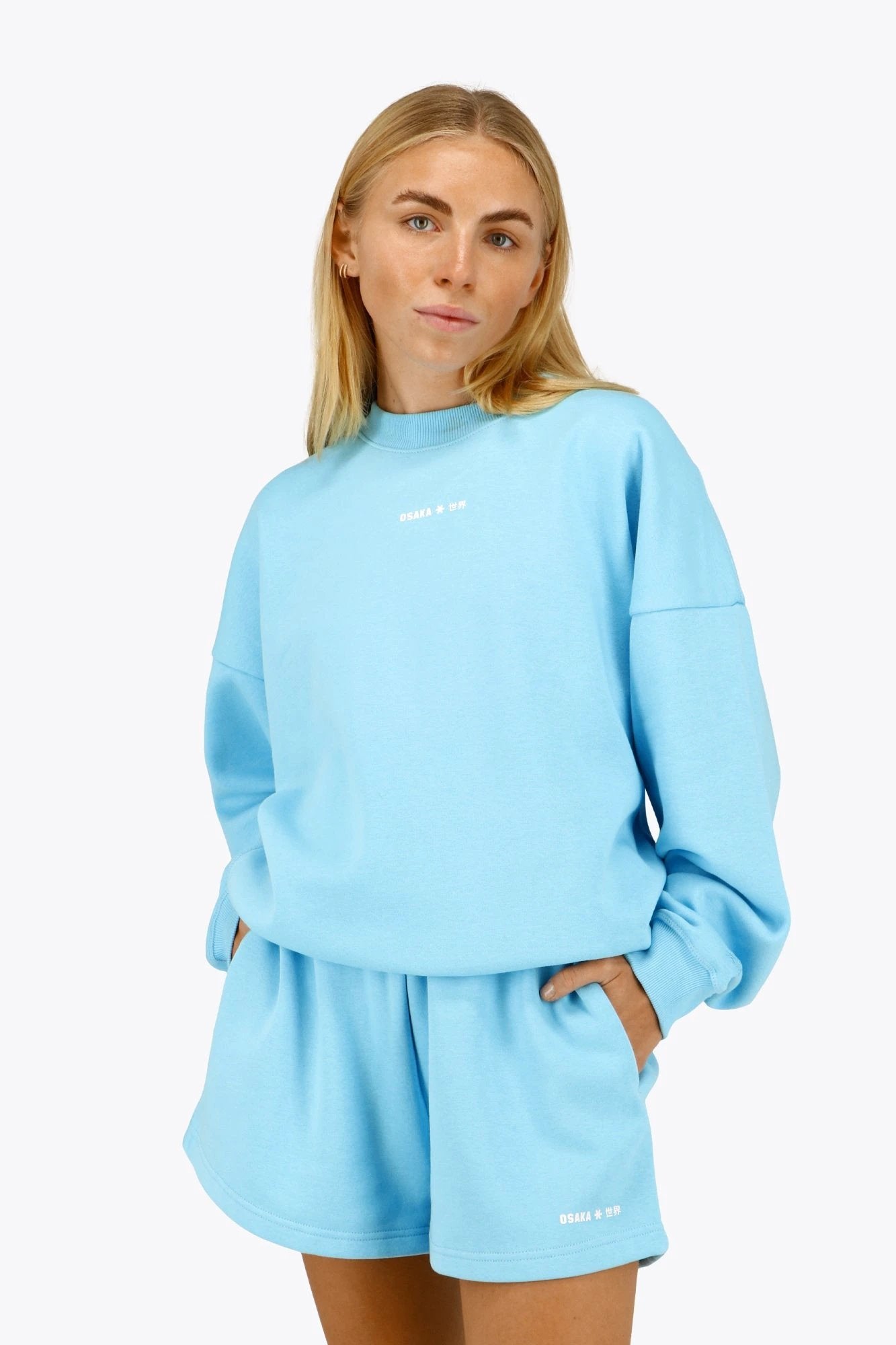 osaka-women-sweater-felpa-oversize-blue-topaz image 2