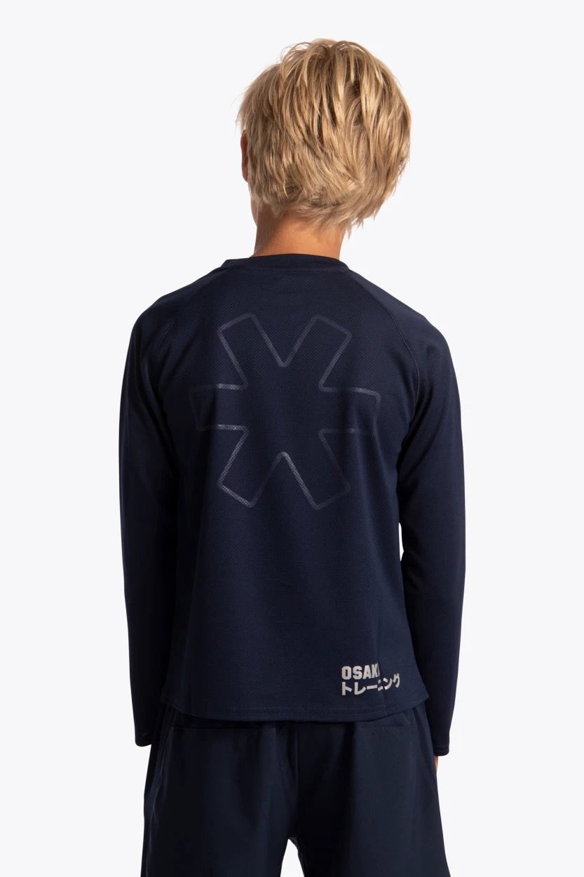 osaka-kids-maglia-training-manica-lunga-navy image 5