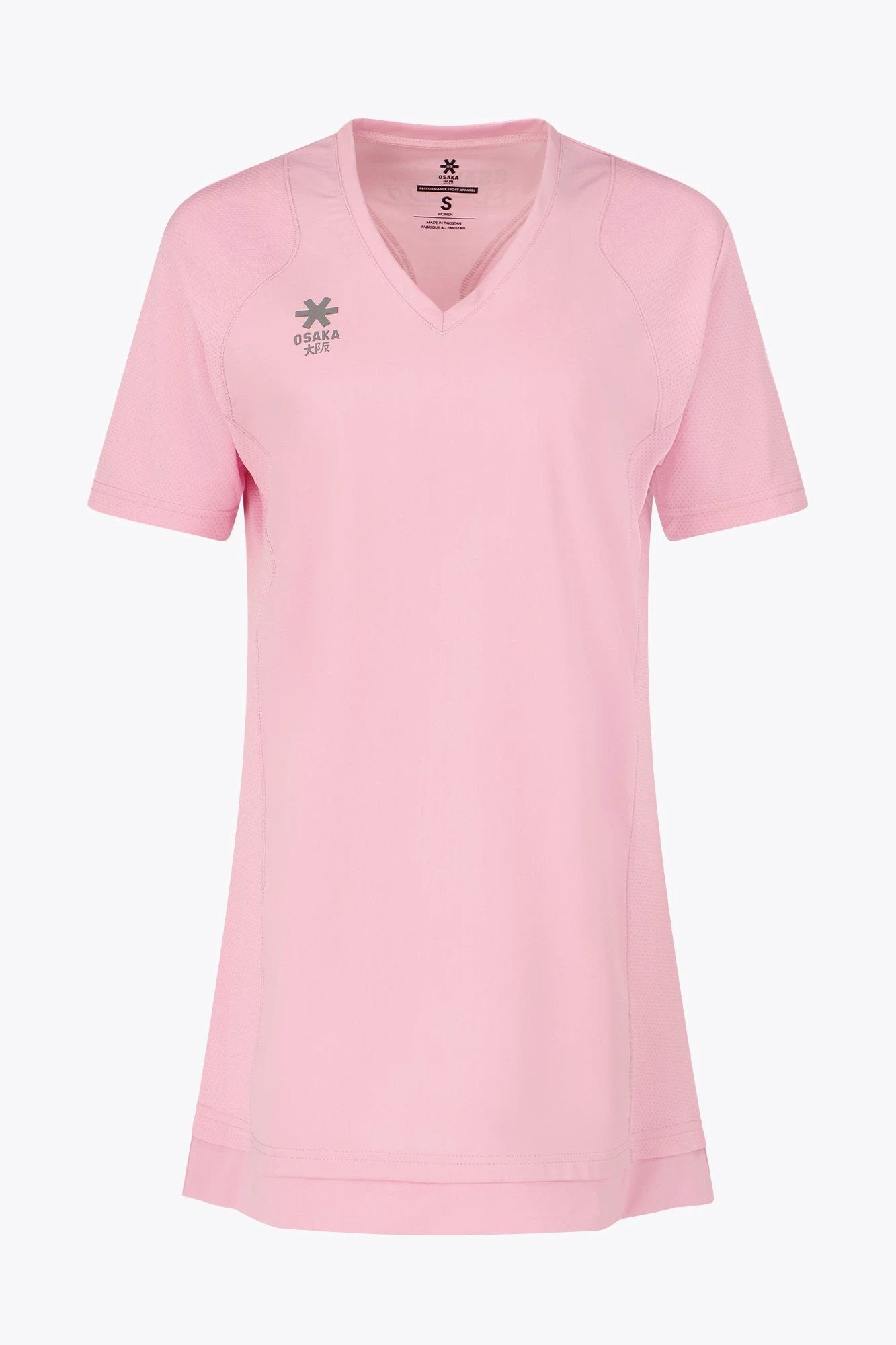 osaka-women-v-neck-tech-dress-abito-tecnico-fondant-pink image 1
