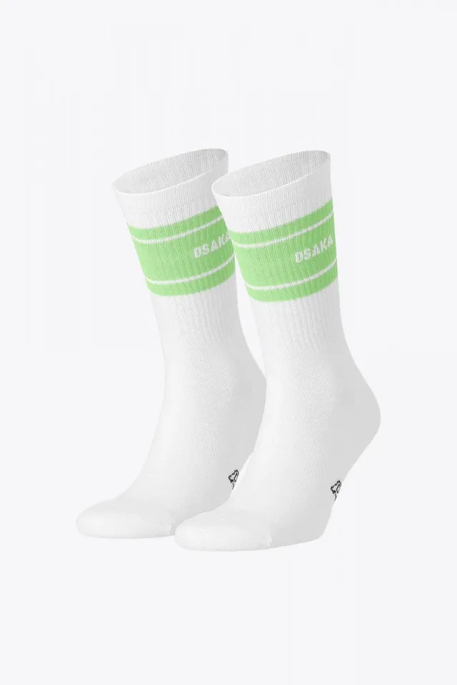 osaka-colourway-socks-duo-pack-calze-sportive-cream-jade image 1