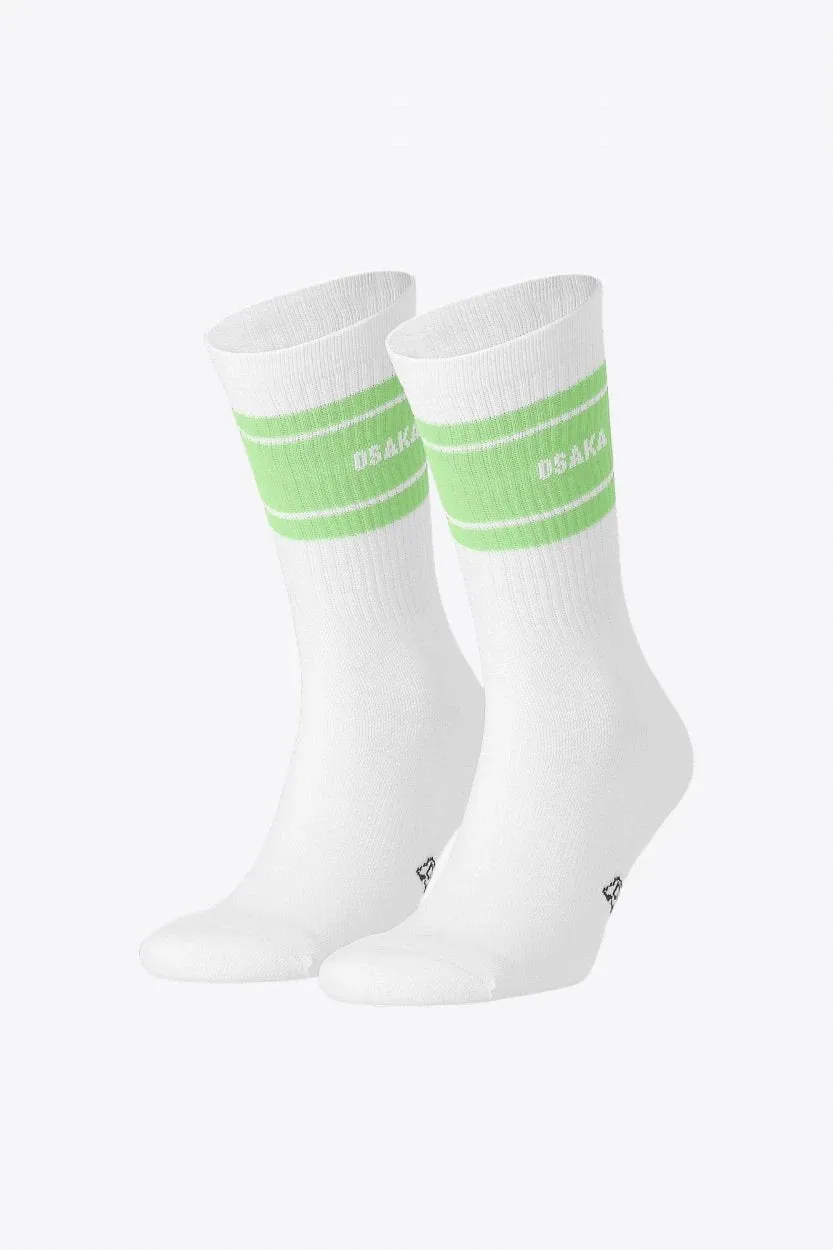 osaka-colourway-socks-duo-pack-calze-sportive-cream-jade image 1