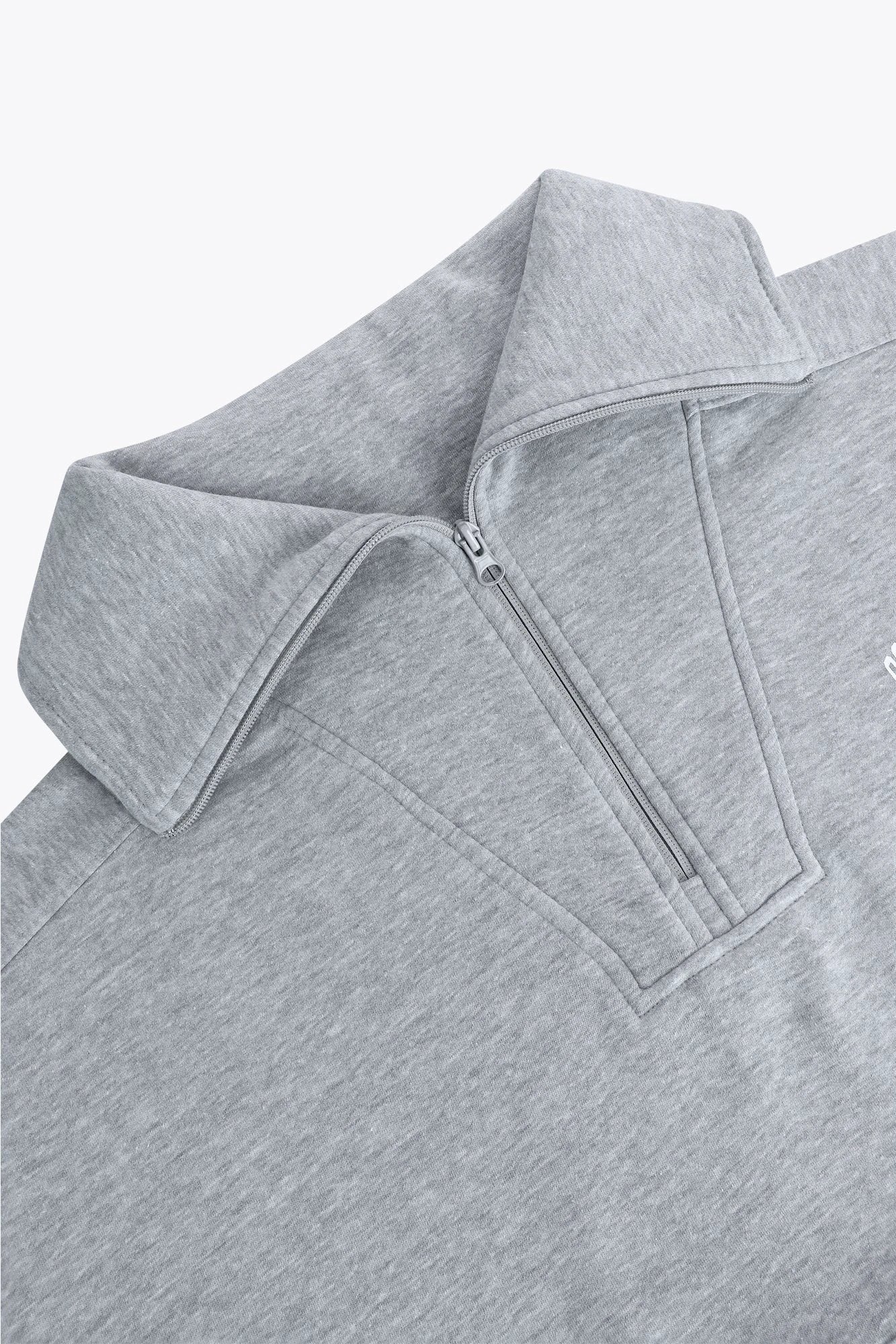 osaka-women-half-zip-sweater-felpa-donna-heather-grey image 5