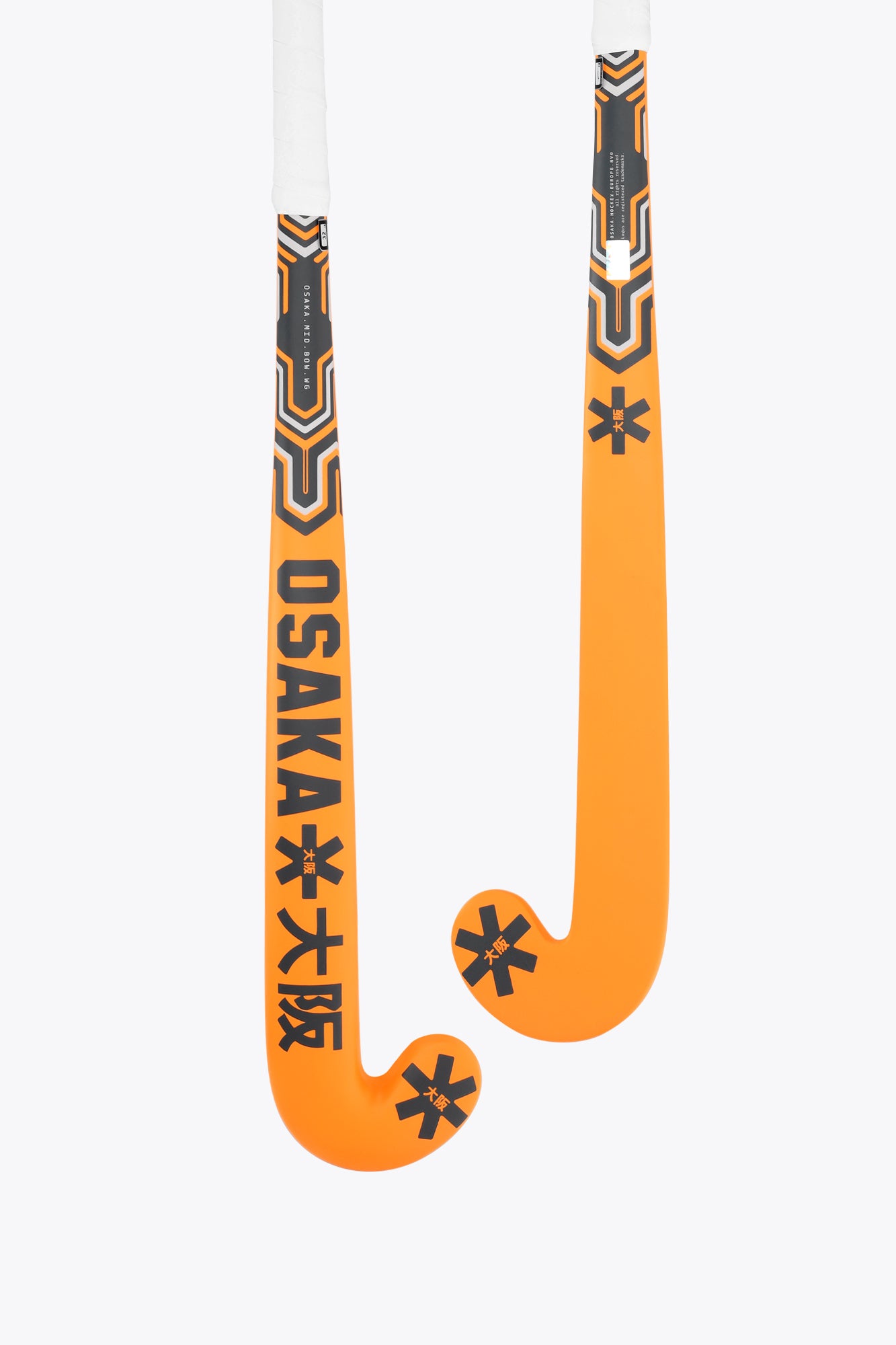 osaka-mid-bow-wg-mazza-hockey-orange-tiger image 1