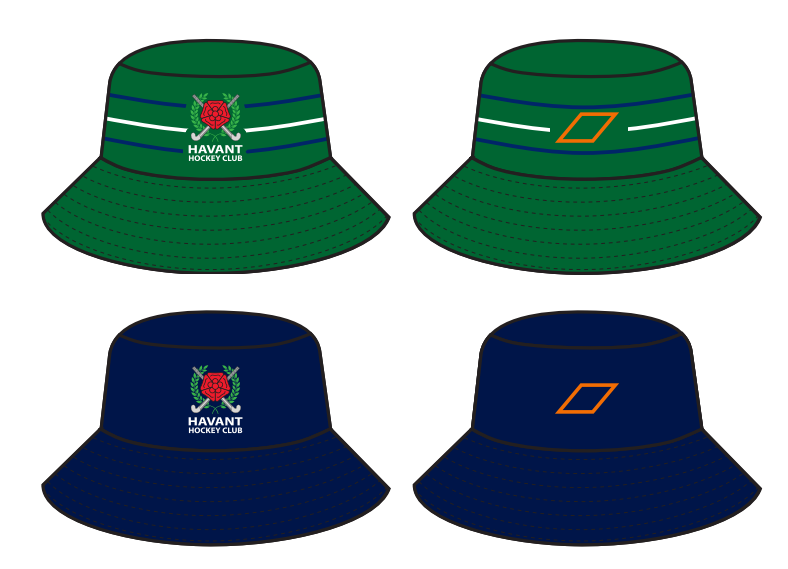 grays-havant-hc-bucket-hat-verde-cappello-club-adulto image 1