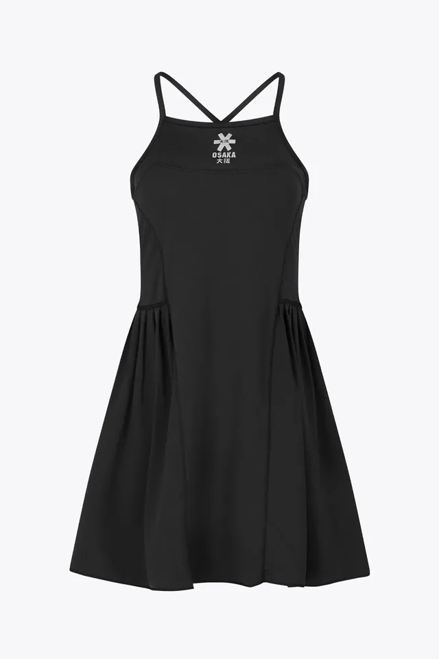 osaka-women-pleated-tech-dress-donna-nero image 1