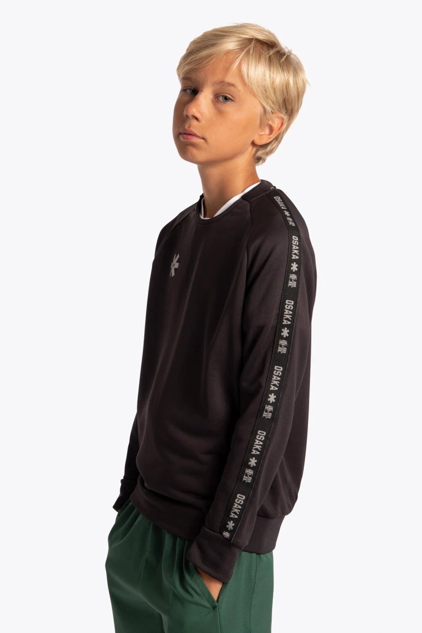 osaka-kids-training-sweater-felpa-bambino-black image 3