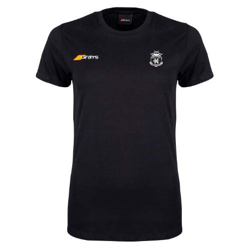 grays-tangent-t-shirt-hockey-kelburne-hc-donna-nera-cotone-bio image 1