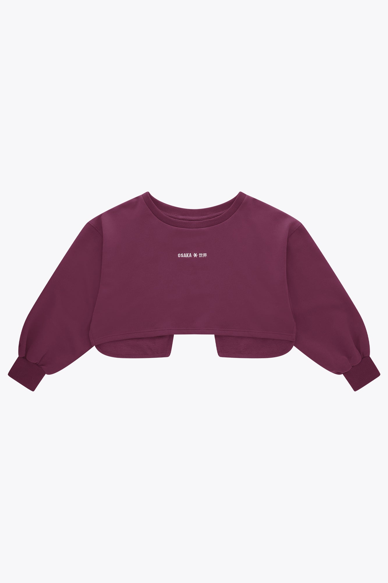 osaka-felpa-crossed-back-sweater-donna-cherry-lacquer image 1