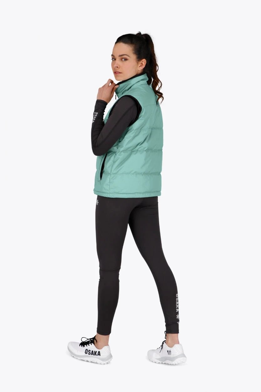 osaka-women-padded-gilet-smanicato-imbottito-donna-green image 6