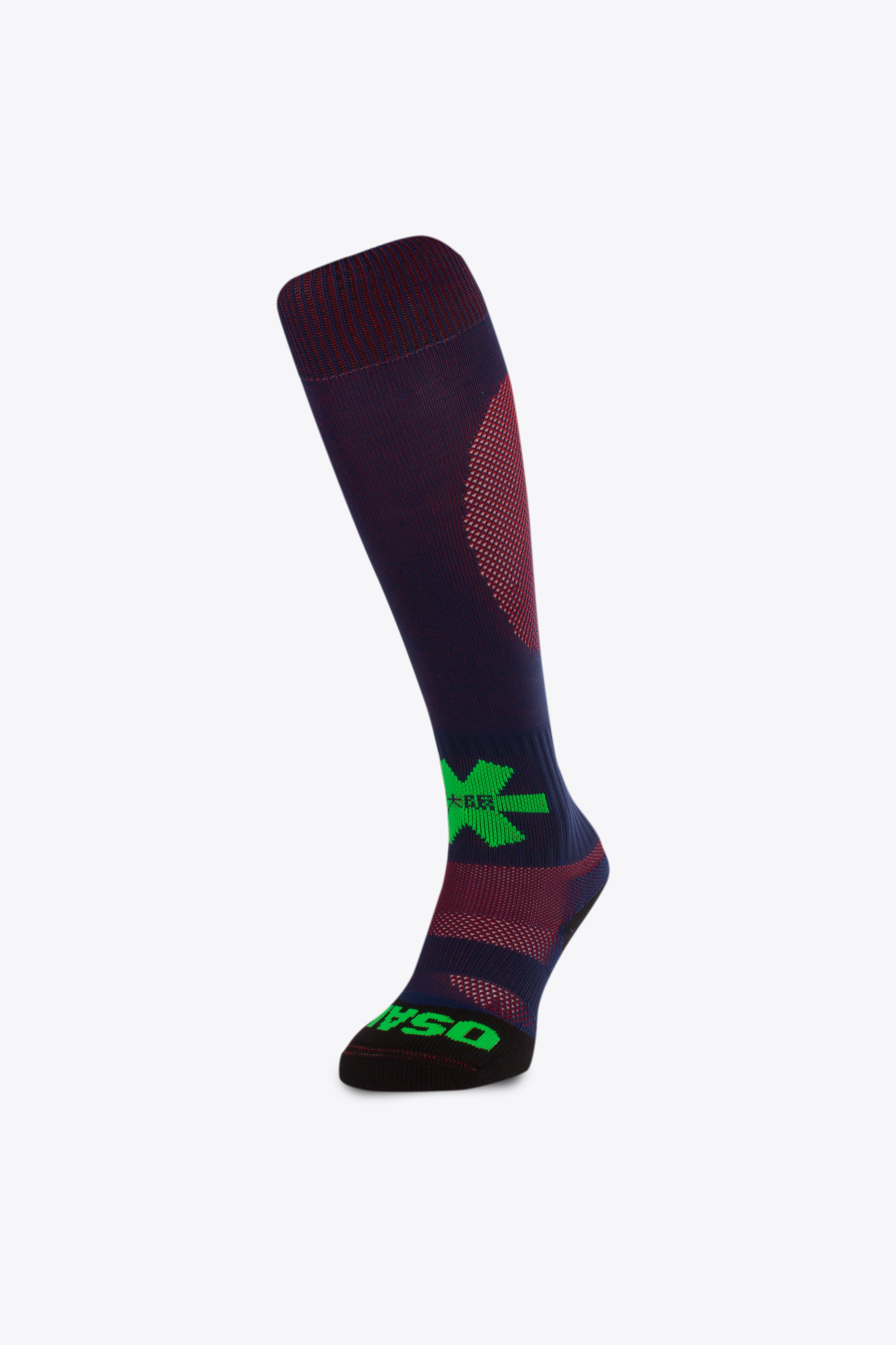 osaka-field-hockey-socks-calze-hockey-prato-navy-red-melange image 1