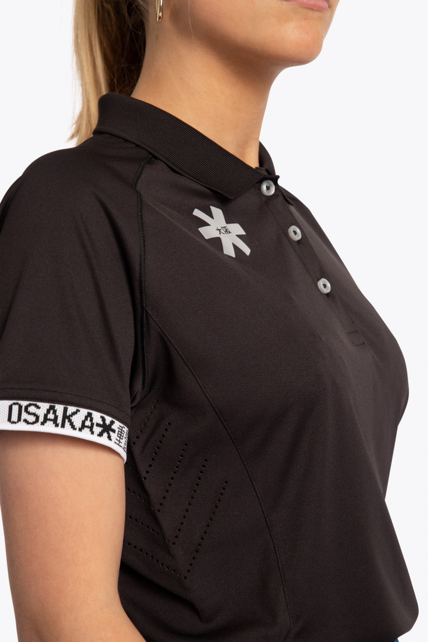 osaka-women-polo-jersey-polo-sportiva-donna-black image 6