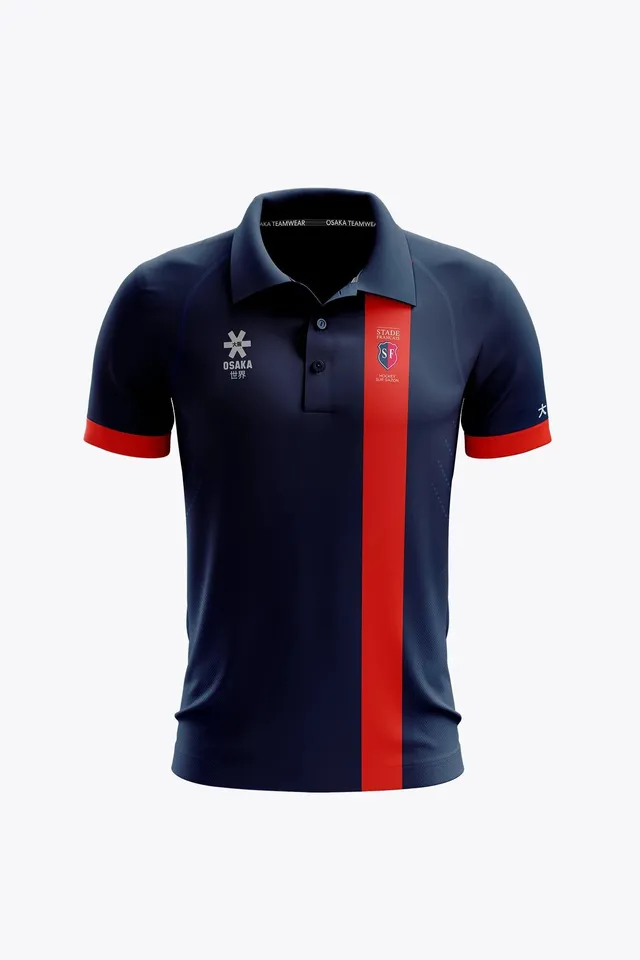 osaka-stade-fran-ais-women-polo-jersey-maglia-polo-donna-navy image 1