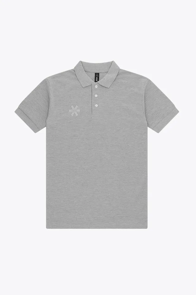 osaka-polo-basic-unisex-grigio-melange image 1