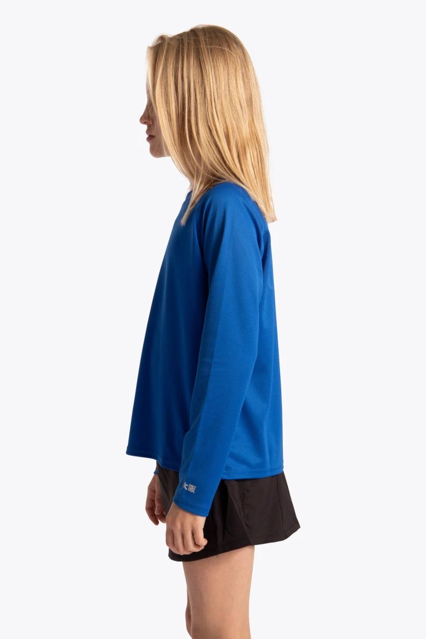 osaka-kids-training-tee-maglia-manica-lunga-bambino-royal-blue image 5