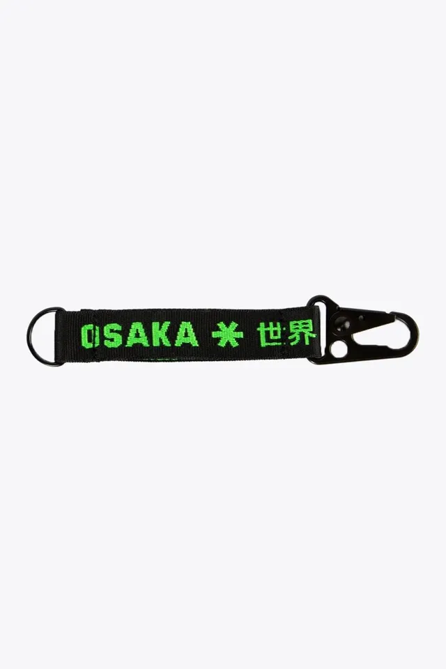 osaka-keychain-portachiavi-nero-verde-in-metallo image 1